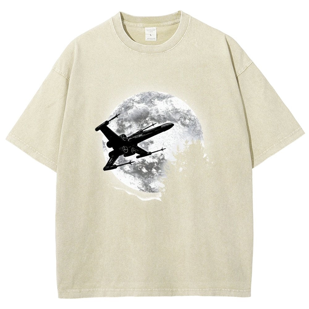 Moonlight Fighter Vintage Distressed T-shirt