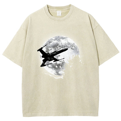 Moonlight Fighter Vintage Distressed T-shirt