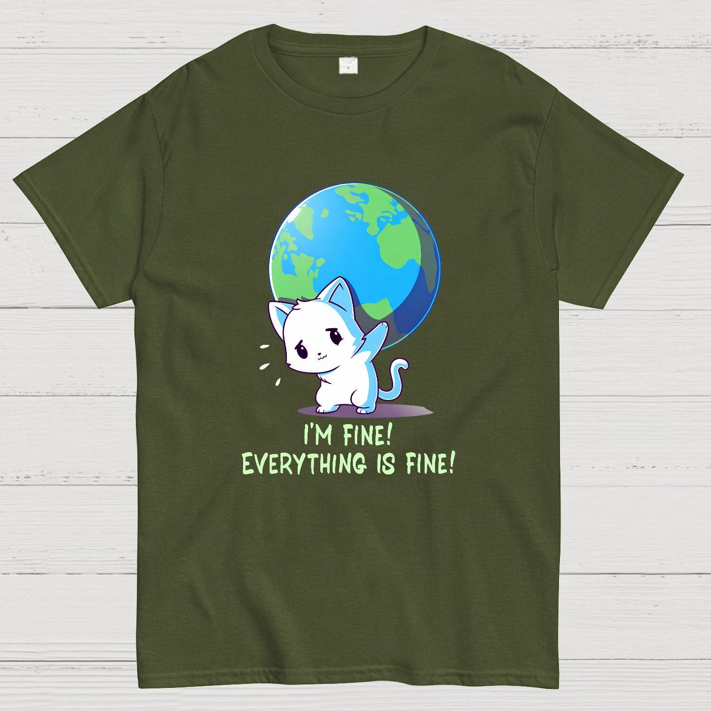 I'm Fine Everything Is Fine Geek T-Shirt