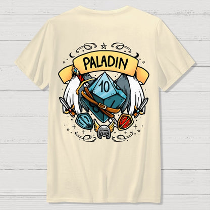 Paladin Dice Front And Back Printing Geek T-Shirt