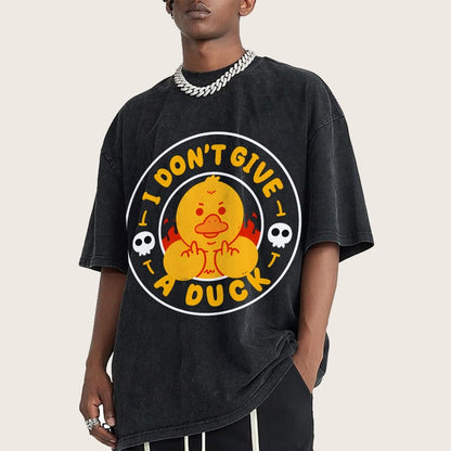I Don’t Give A Duck Vintage Distressed T-shirt