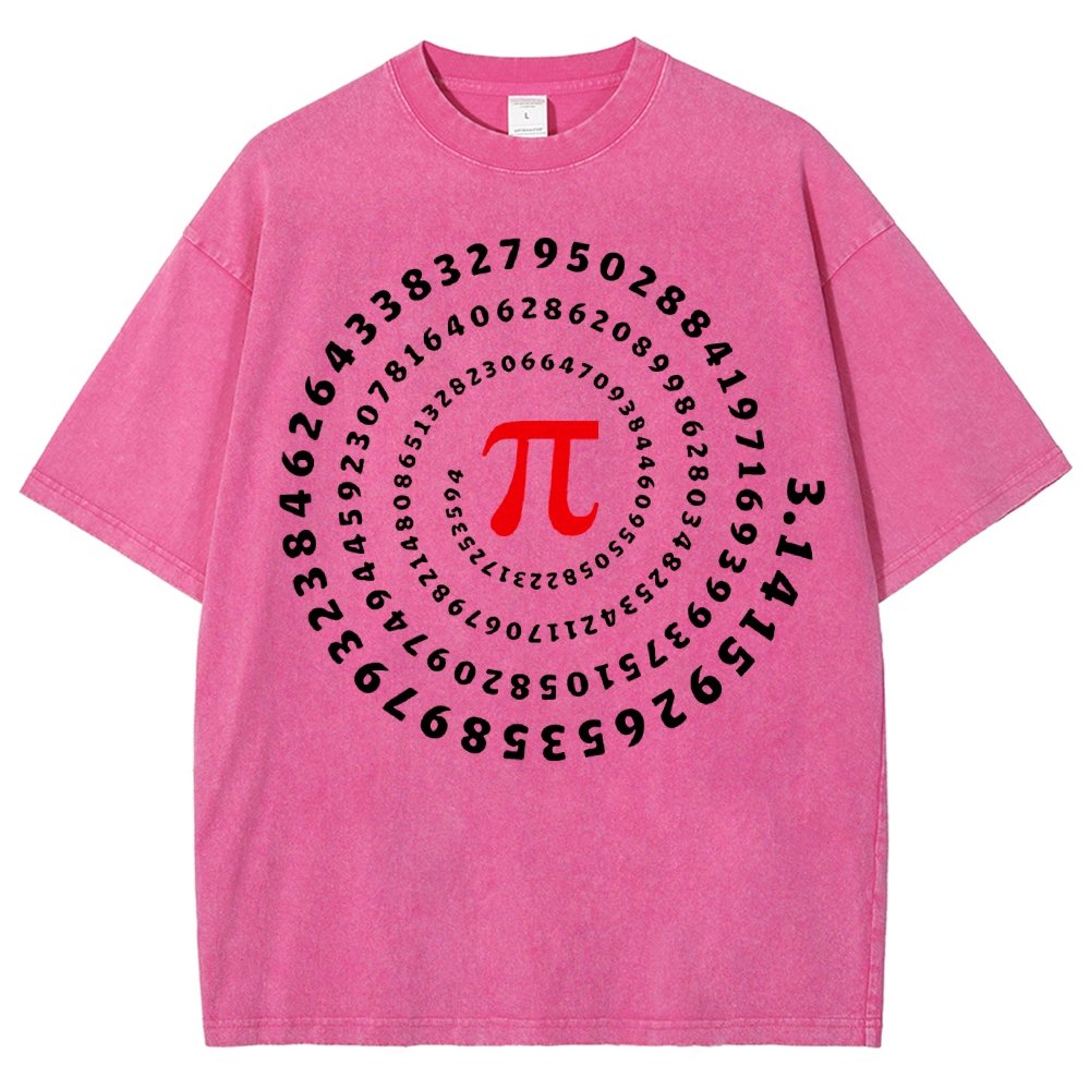 Pi Science Number Sequence Vintage Distressed T-shirt