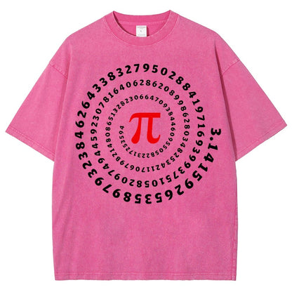 Pi Science Number Sequence Vintage Distressed T-shirt