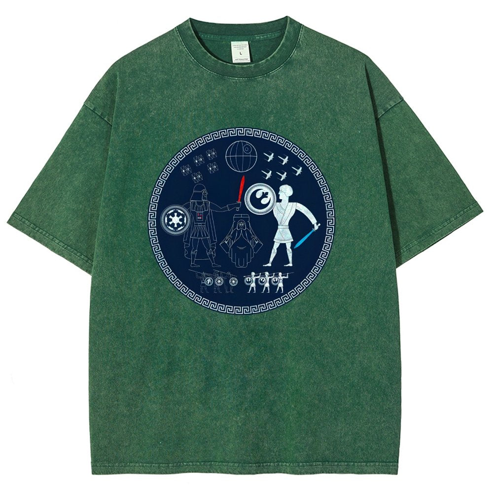 Greek Wars Vintage Distressed T-shirt