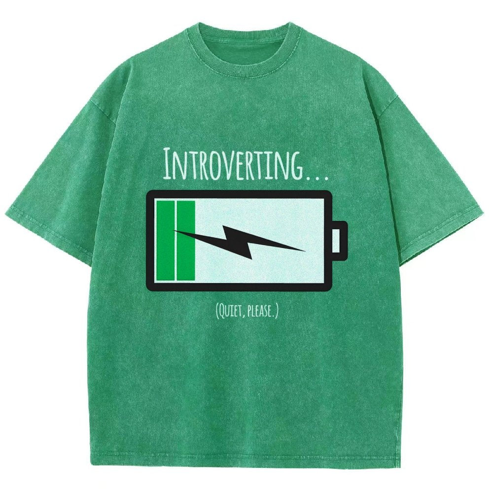 Introverting Vintage Distressed T-shirt