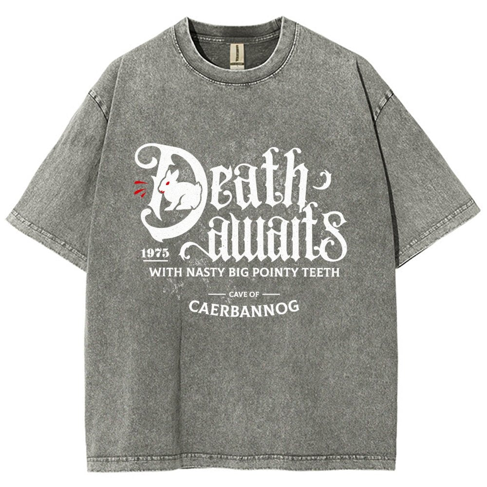 Death Awaits Vintage Distressed T-shirt