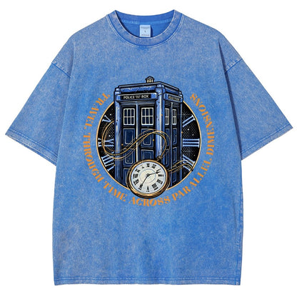 Across Parallel Dimensions Vintage Distressed T-shirt