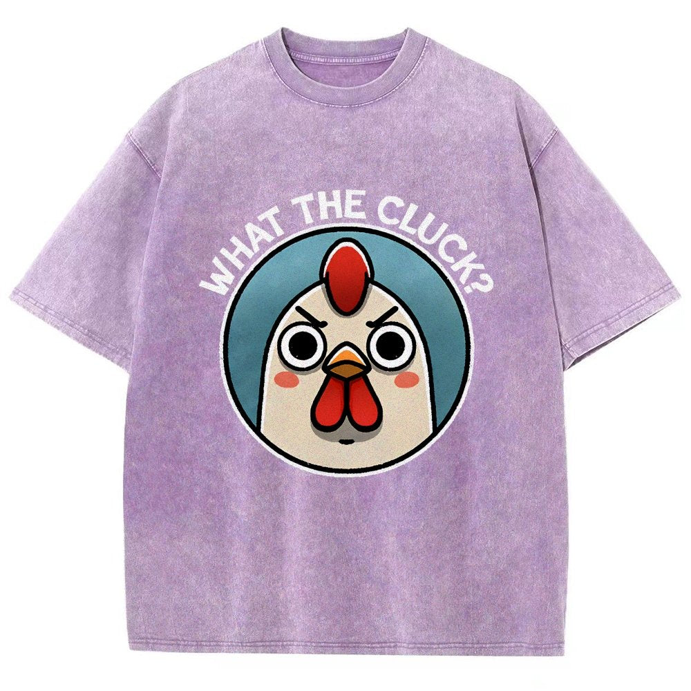 What The Cluck Vintage Distressed T-shirt