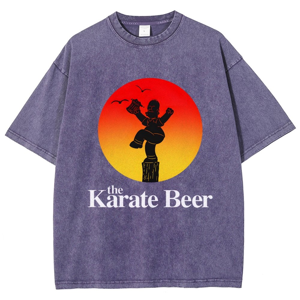 The Karate Beer Vintage Distressed T-shirt