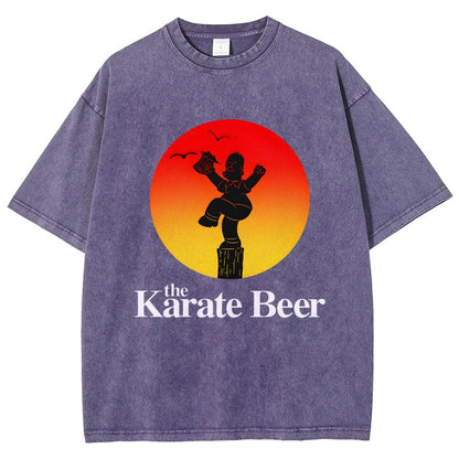 The Karate Beer Vintage Distressed T-shirt