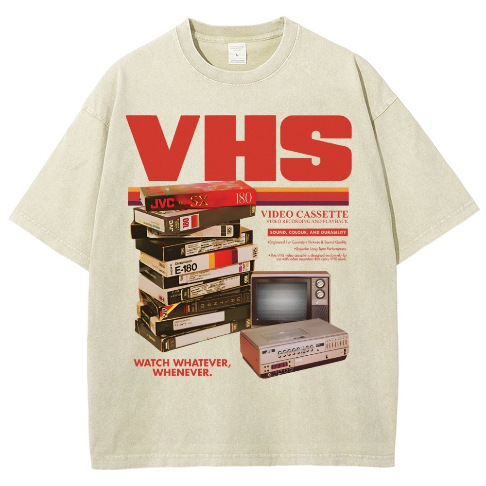 Vintage VHS Tapes  Vintage Distressed T-shirt