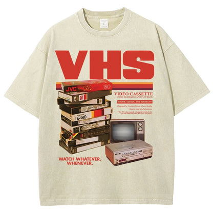 Vintage VHS Tapes  Vintage Distressed T-shirt