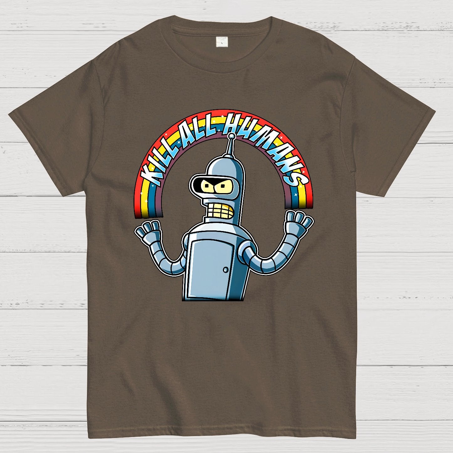 Shiny Metal Robot Geek T-Shirt