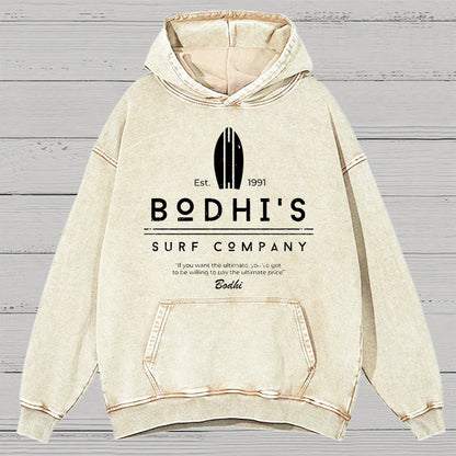 Bodhi's Surf Company Est. 1991 Vintage Distressed Hoodie