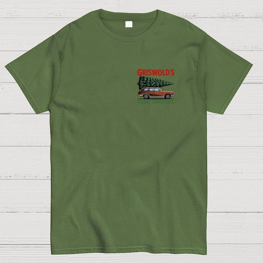 Holiday Family Christmas Front And Back Printing Geek T-Shirt