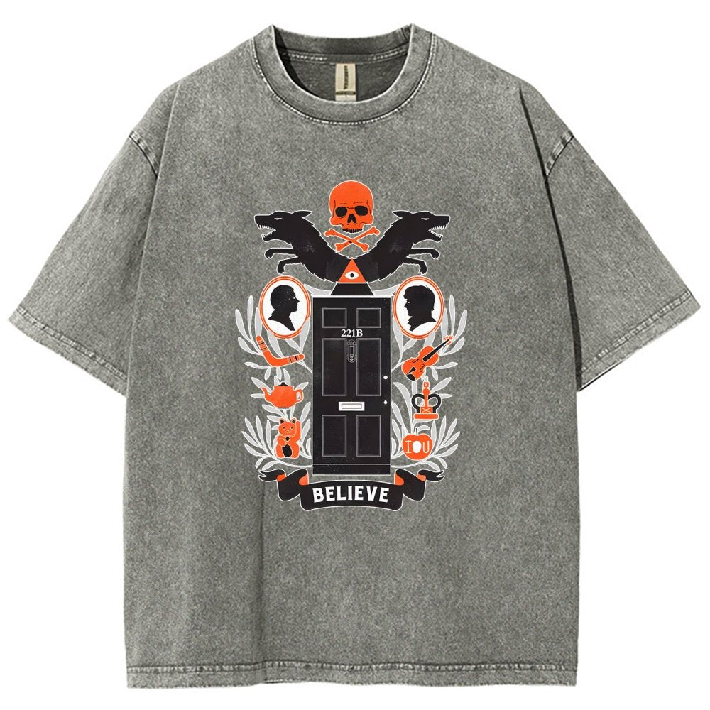 221b Elm St Vintage Distressed T-shirt