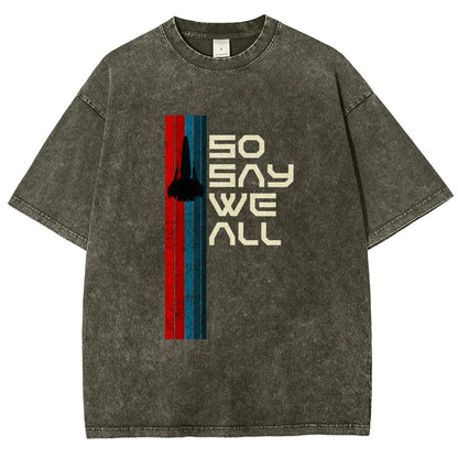 So Say We All Vintage Distressed T-shirt