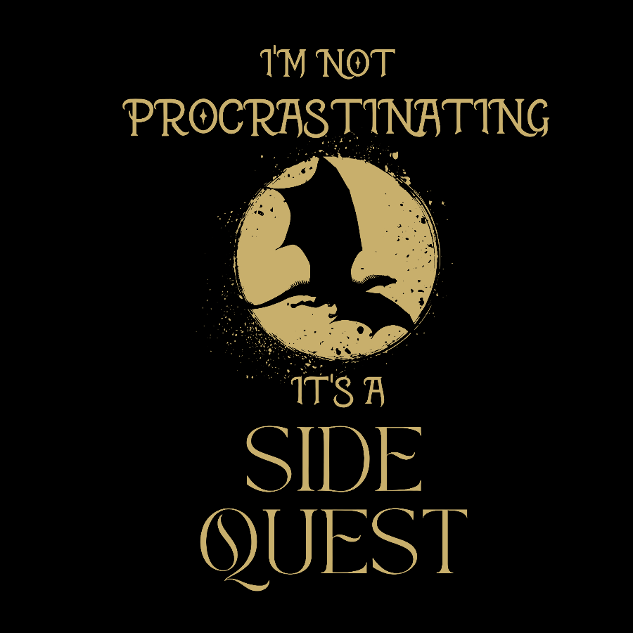 I'm Not Procrastinating I'm Doing Side Quests Geeky T-Shirt
