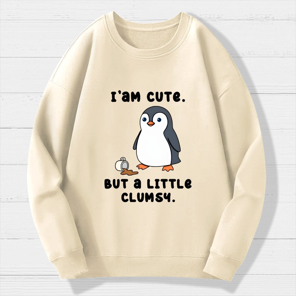 Little Clumsy Geek Cotton Sweatshirt