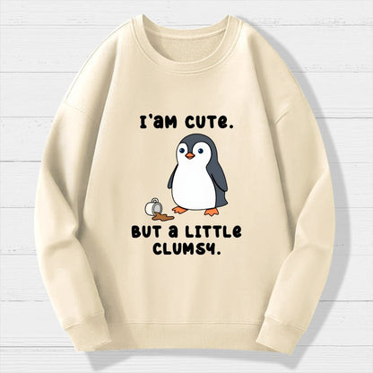 Little Clumsy Geek Cotton Sweatshirt