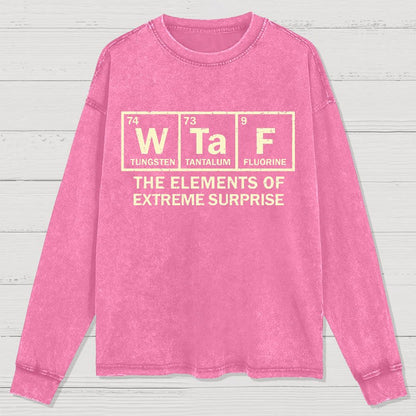 The Extreme Element of Surprise Geeky Washed Long Sleeve Tee