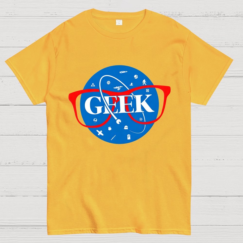 Nerdy Space Patch Geek T-Shirt