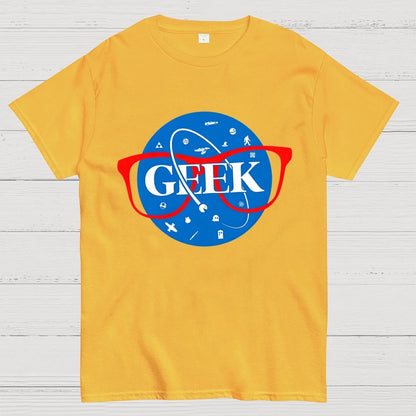 Nerdy Space Patch Geek T-Shirt