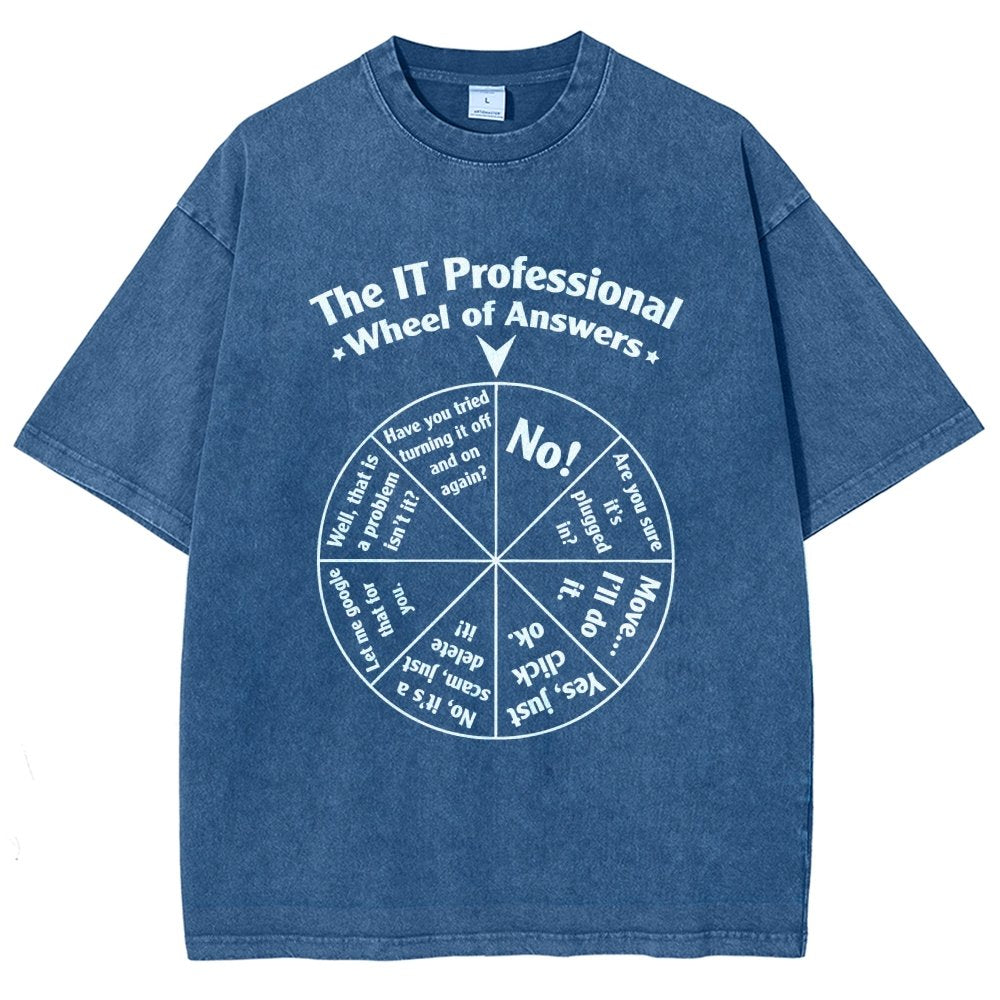 Funny Tech Support IT Support Department Vintage Distressed T-shirt
