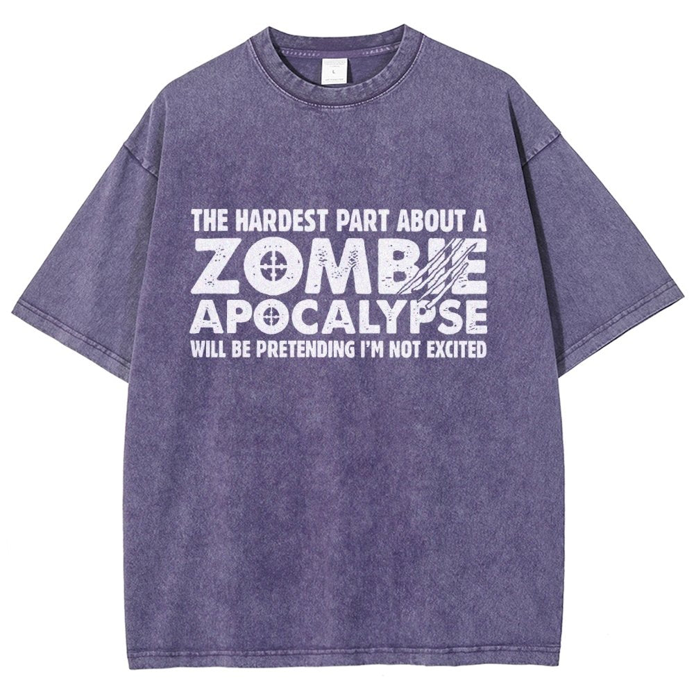 Zombie Apocalypse Vintage Distressed T-shirt