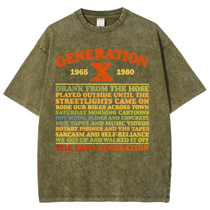 GenX Summer Day Vintage Distressed T-shirt