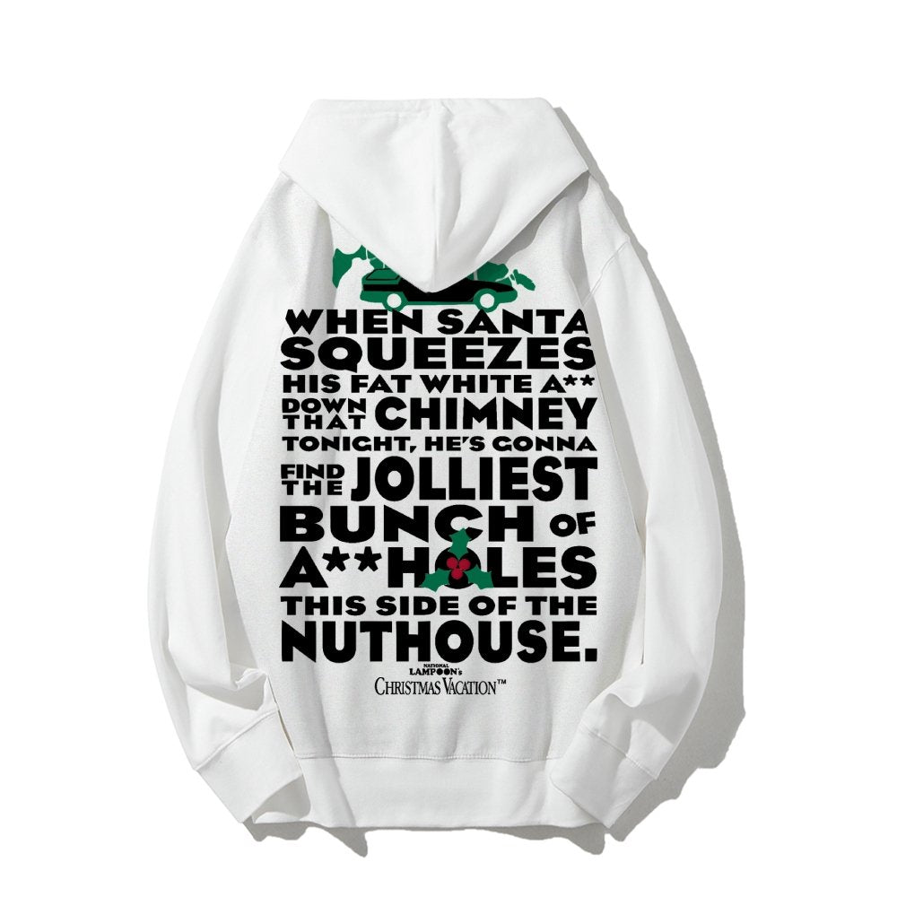 Christmas Vacation: Jolliest Bunch Geek Printed Back Cotton Hoodie