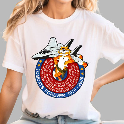 F-14 Tomcat - Tomcats Forever 1970 Geek T-Shirt
