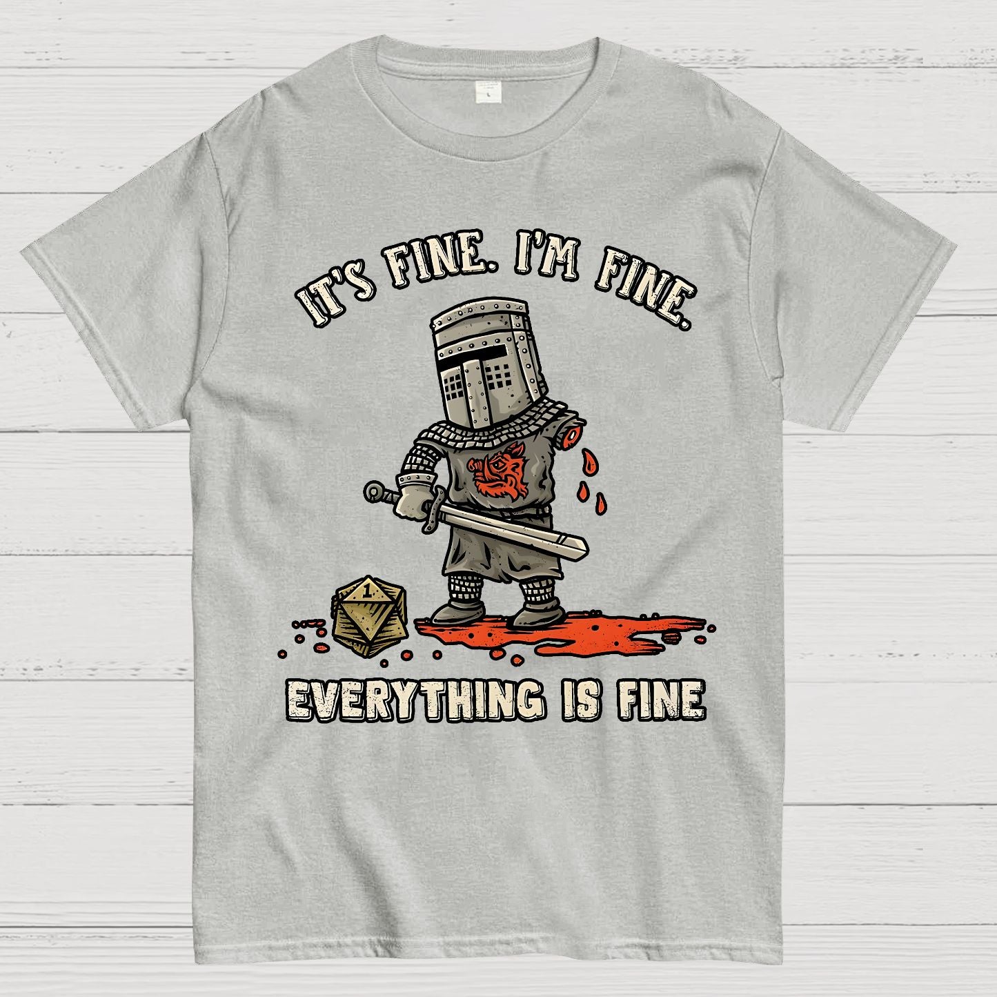 Its Fine Im Fine Everything Is Fine Geek T-Shirt