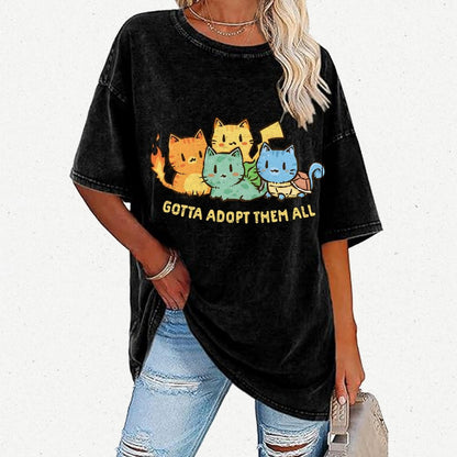 Gotta Collect Them All Vintage Distressed T-shirt