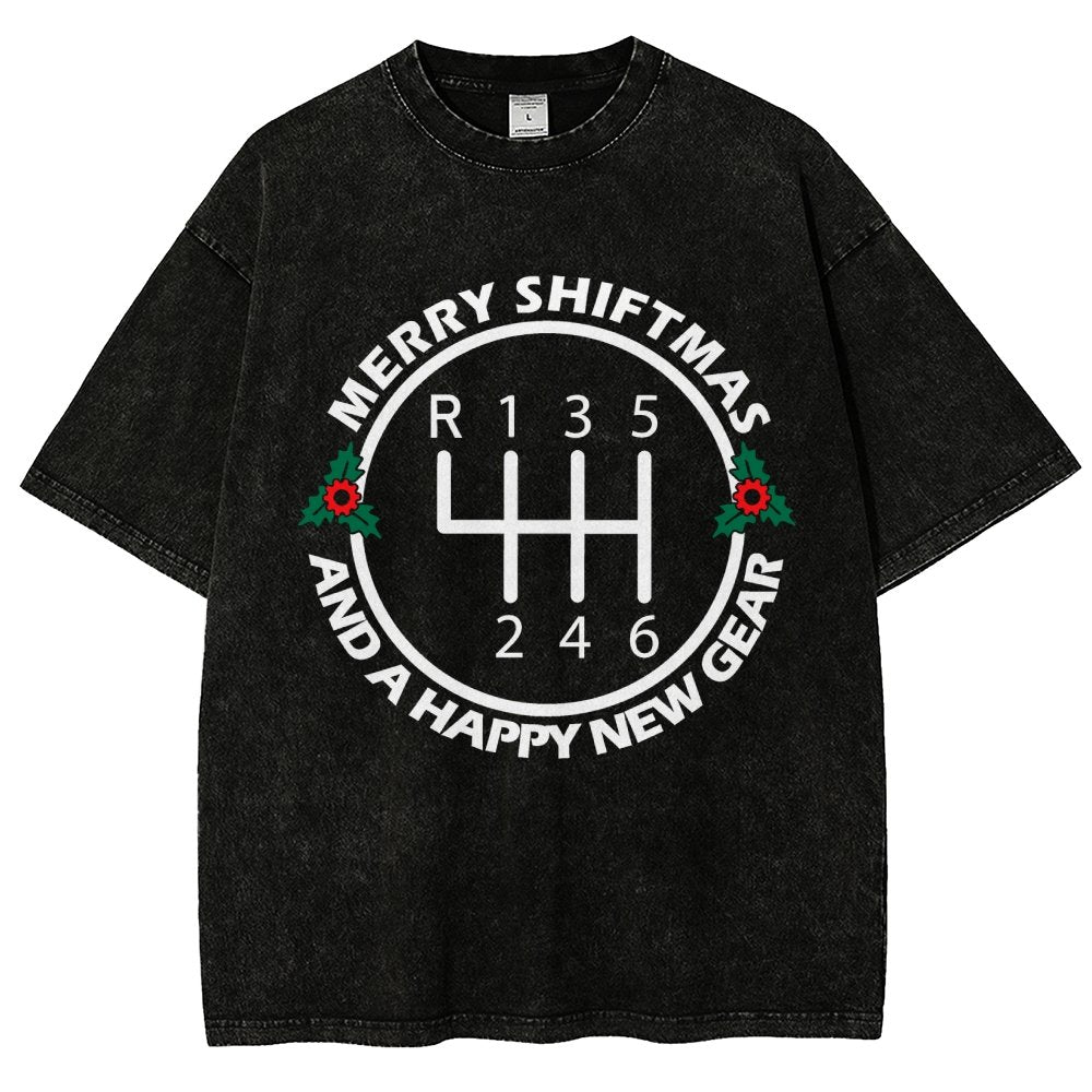 Merry Shiftmas And A Happy New Gear Vintage Distressed T-shirt