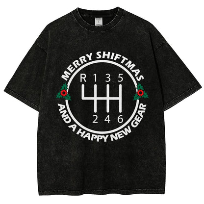 Merry Shiftmas And A Happy New Gear Vintage Distressed T-shirt