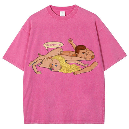 The Break up Vintage Distressed T-shirt