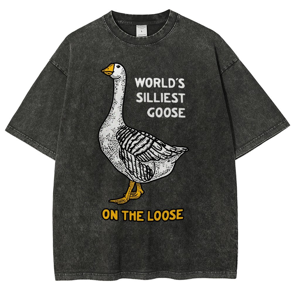 World's Silliest Goose Vintage Distressed T-shirt