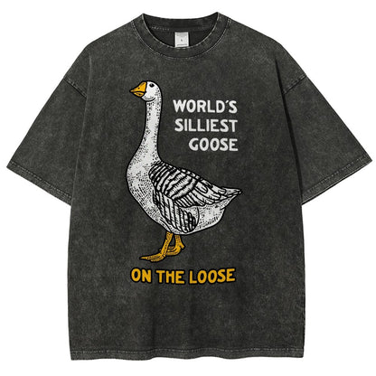 World's Silliest Goose Vintage Distressed T-shirt