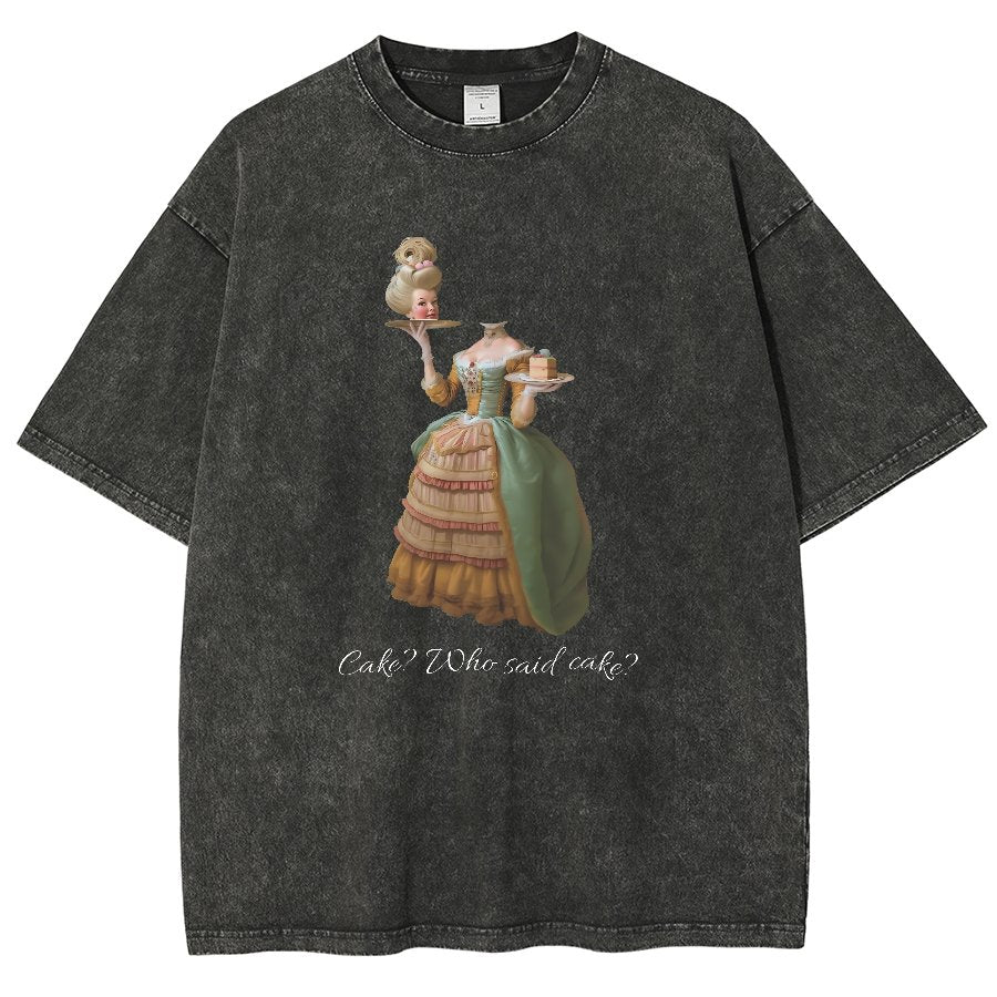 Let Them Eat Cake Vintage Distressed T-shirt