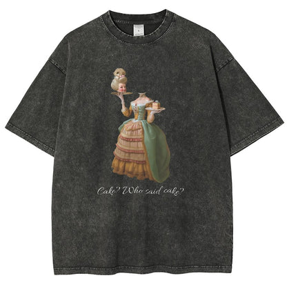 Let Them Eat Cake Vintage Distressed T-shirt