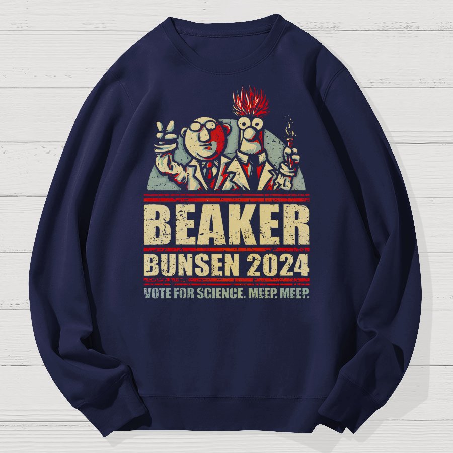Vote For Science Geek Cotton Sweatshirt