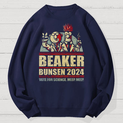 Vote For Science Geek Cotton Sweatshirt