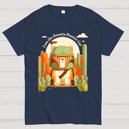Boba-like Cat Bounty Hunter Geek T-Shirt