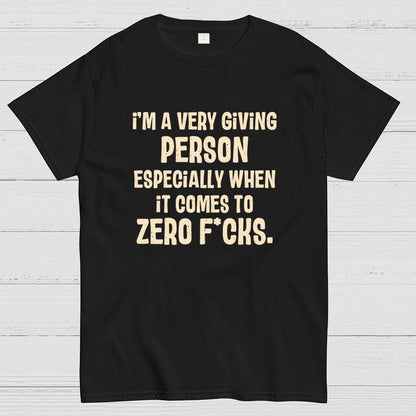 Zero Fcks Geek T-Shirt