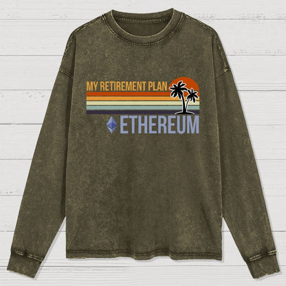 ETH Retirement Plan Washed Long Sleeve Tee