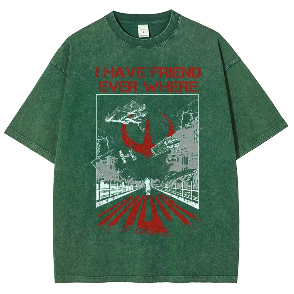 I Have Friends Every where Vintage Distressed T-shirt