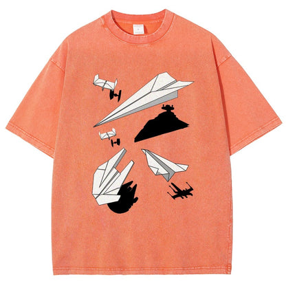 Paper Wars Vintage Distressed T-shirt 2601000782