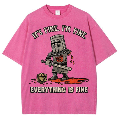 Its Fine Im Fine Everything Is Fine  Vintage Distressed T-shirt