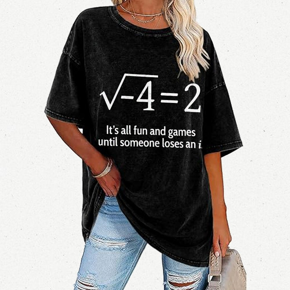 Funny Math Kids Shirt Vintage Distressed T-shirt